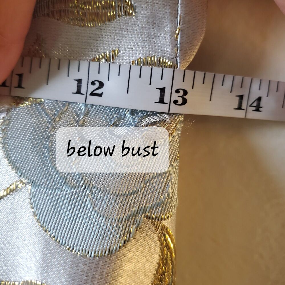 B Darlin Juniors' Metallic Jacquard Dress Sz 5 6 Fairy Cottage Princess Core - Picture 12 of 16